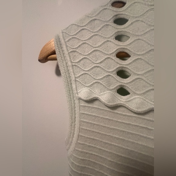 Ted Baker Light Green Textured Mini Dress - Picture 4 of 16